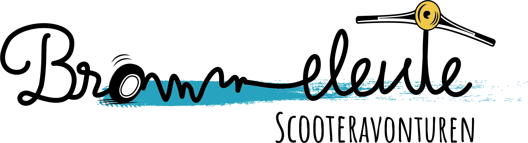 Brommeleute retro scooter verhuur logo Eede